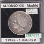 CRE4752 MONEDA ESPAÑA ALFONSO XIII 2 PESETAS 1894 *18*-- PG V MADRID