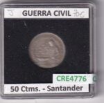 CRE4776 MONEDA ESPAÑA GUERRA CIVIL 50 CENTIMOS SANTANDER
