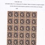 CRCOL584 Sello Cuba nº 12, bloque de 25 unid. Todos sin charnela,  goma original.