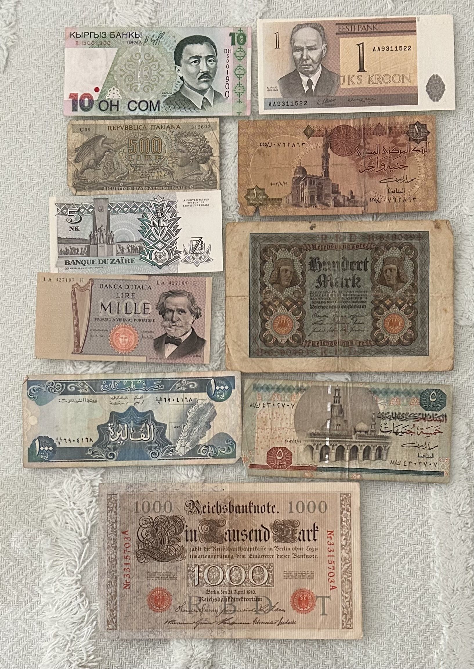 imagen-13-25090.jpg CRBL0439 LOTE DE 10 BILLETES DIFERENTES PAISES - Imagen 1