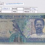CRBX1123 BILLETE GAMBIA 25 DALASIS USADO