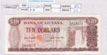 CRBX1127 BILLETE GUYANA 10 DOLARES SIN CIRCULAR