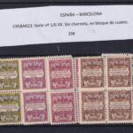 CRSBAR23 SELLOS ESPAÑA – BARCELONA Serie nº 1/6 XX.
