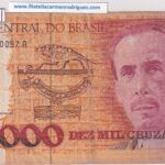 CRBX1087 BILLETE BRASIL 10000 CRUZEIROS USADO