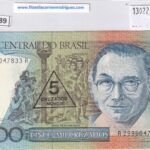 CRBX1089 BILLETE BRASIL 5000 CRUZEIROS SIN CIRCULAR RESELLO 5 NC