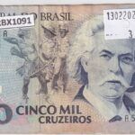 CRBX1091 BILLETE BRASIL 5000 CRUZEIROS USADO