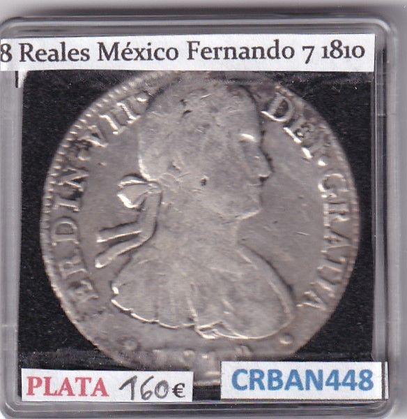 imagen-13-25426.jpg CRBAN448 MONEDA ESPAÑA FERNANDO VII 8 REALES 1810 MEXICO RESELLO CHINO - Imagen 1