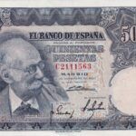 CRBS2238 BILLETE ESPAÑA 500 PESETAS 1951 EBC