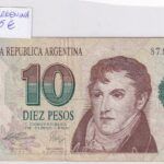CRBX1168 BILLETE ARGENTINA 10 PESOS USADO