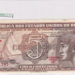 CRBX1172 BILLETE BRASIL 5 CRUZEIROS SIN CIRCULAR
