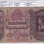 CRBX1190 BILLETE HUNGRIA OCUPACION ALEMANA 100 PENGO MC