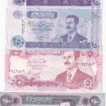 CRBX1196 LOTE 4 BILLETES IRAQ DIFERENTES VER FOTO