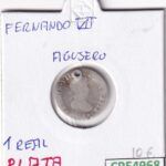 CRE4968 MONEDA ESPAÑA FERNANDO VII 1 REAL 1805 AGUJERO PLATA