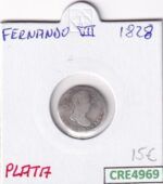 CRE4969 MONEDA ESPAÑA FERNANDO VII 1 REAL 1828 PLATA