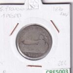 CRE5003 MONEDA ESPAÑA GOBIERNO PROVISIONAL 1 PESETA 1870 SNV PLATA