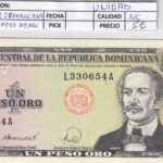 CRBX1232 BILLETE REPUBLICA DOMINICANA 1 PESO SIN CIRCULAR