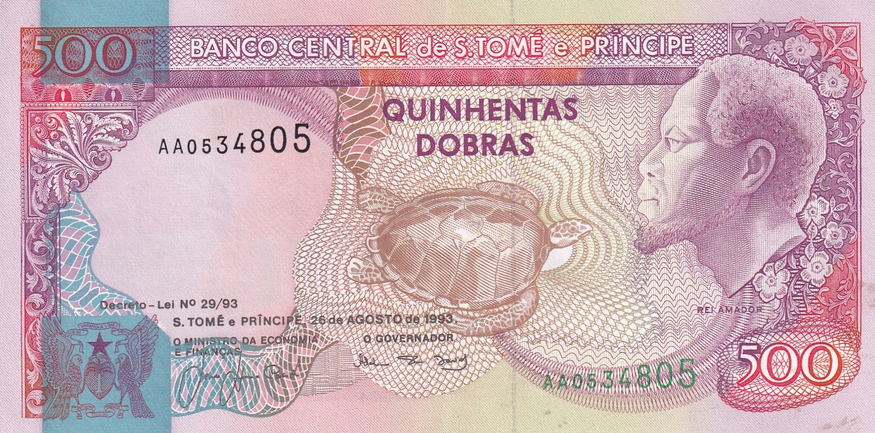 imagen-13-25787.jpg CRBX1239 BILLETE SANTO TOME Y PRINCIPE 500 DOBRAS 1993 MBC+ - Imagen 1