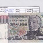 CRBX1268 BILLETE ARGENTINA 100000 PESOS S/C-