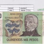 CRBX1273 BILLETE ARGENTINA 500000 PESOS EBC