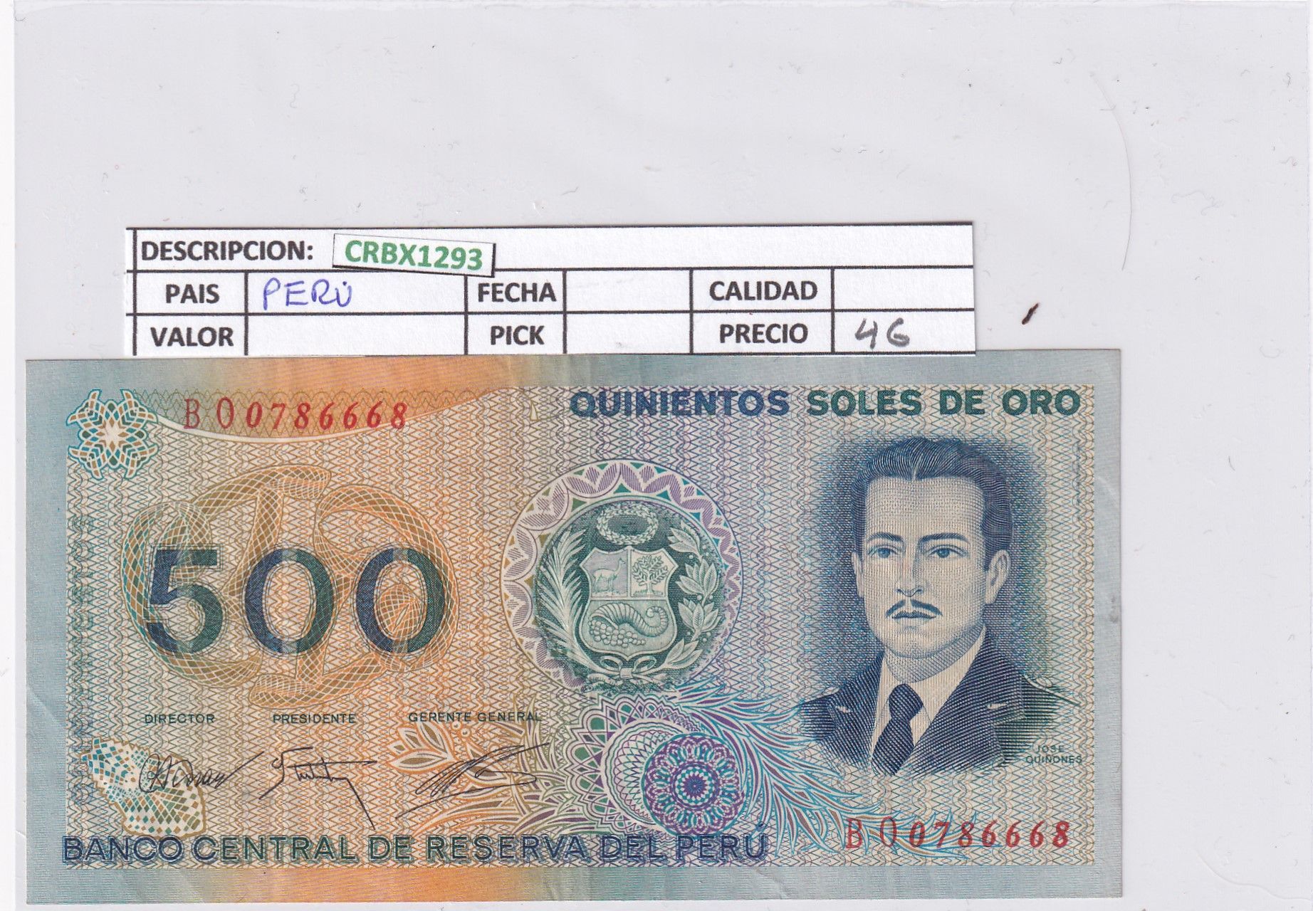 imagen-13-25839.jpg CRBX1293 BILLETE PERU 500 SOLES MBC+ - Imagen 1
