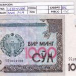 CRBX1297 BILLETE UZBEKISTAN 1000 SUM EBC