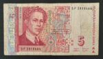 CRBX1306 BILLETE BULGARIA 5 LEV 2009 USADO