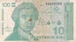 CRBX1329 BILLETE CROACIA 100 DINAR USADO