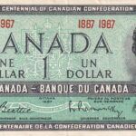CRBX1334 BILLETE CANADA 1 DÓLAR 1986 MBC