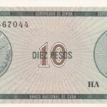 CRBX1370 BILLETE CUBA 10 PESOS SERIE B SIN CIRCULAR