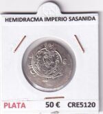 CRE5120 MONEDA HEMIDRACMA IMPERIO SASANIDA PLATA