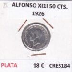 CRE5184 MONEDA ESPAÑA ALFONSO XIII 50 CENTIMOS 1926 PLATA