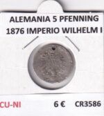 CR3586 MONEDA ALEMANIA 5 PFENNING 1876 IMPERIO WILHELM I COBRE-NIQUEL