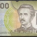 CRBX1397 BILLETE CHILE 1000 PESOS 2012 USADO