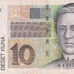 CRBX1333 BILLETE CROACIA 10 KUNA 1995 USADO