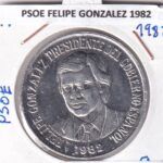 CRM0705 MEDALLA PSOE FELIPE GONZALEZ 1982