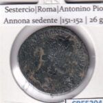CRE5204 MONEDA ROMANA SESTERCIO ROMA ANTONINO PIO BRONCE