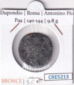 CRE5213 MONEDA ROMANA DUPONDIO ROMA ANTONINO PIO BRONCE