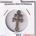 CRM0714 MEDALLA RELIGIOSA CRUZ PATRIARCAL