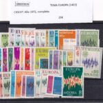 CRSEXT0579 SELLOS TEMA EUROPA Año 1972, completo