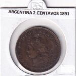 CR3588 MONEDA ARGENTINA 2 CENTAVOS 1891