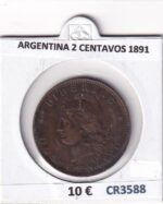 CR3588 MONEDA ARGENTINA 2 CENTAVOS 1891