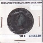 CRE5320 MONEDA ESPAÑA FERNANDO VII 8 MARAVEDIS 1818 JUBIA