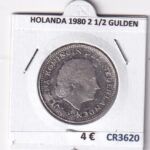 CR3620 MONEDA PAISES BAJOS 1980 2 1/2 GULDEN