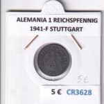 CR3628 MONEDA ALEMANIA 1 REICHSPFENNIG 1941-F STUTTGART