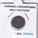 CR3629 MONEDA ALEMANIA 1 REICHSPFENNIG 1941-F STUTTGART