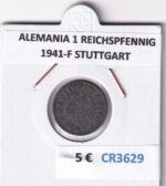 CR3629 MONEDA ALEMANIA 1 REICHSPFENNIG 1941-F STUTTGART