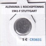 CR3631 MONEDA ALEMANIA 1 REICHSPFENNIG 1941-F STUTTGART