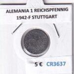 CR3637 MONEDA ALEMANIA 1 REICHSPFENNIG 1942-F STUTTGART