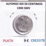 CRE5378 MONEDA ESPAÑA ALFONSO XIII 50 CENTIMOS 1900 SMV PLATA