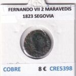 CRE5398 MONEDA ESPAÑA FERNANDO VII 2 MARAVEDIS 1823 SEGOVIA